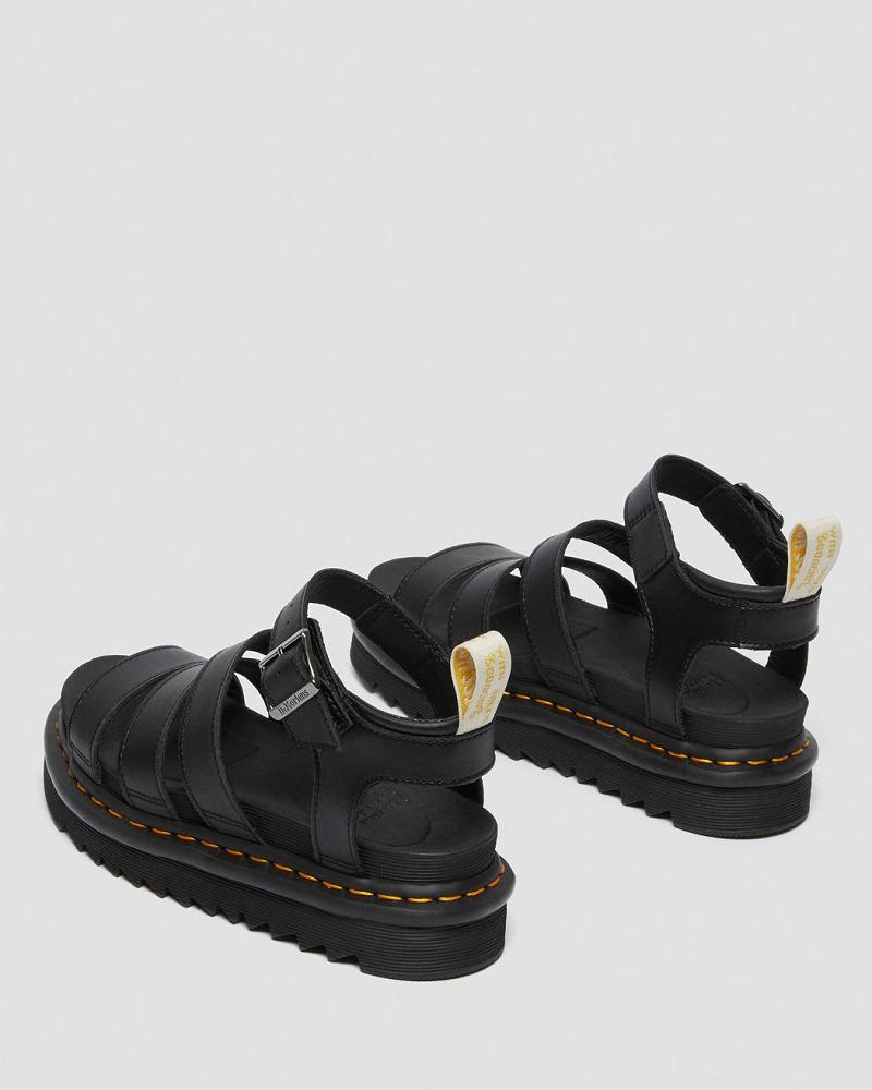 Sandalias De Gladiador Dr Martens Vegan Blaire Felix Mujer Negros | MX 487ZUT